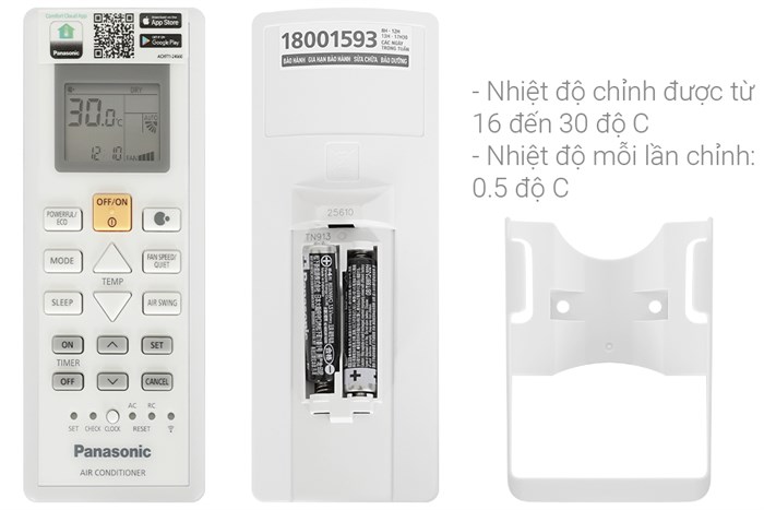 Điều Hoà Panasonic Inverter 9000 BTU 2 Chiều CU/CS-YZ9AKH-8